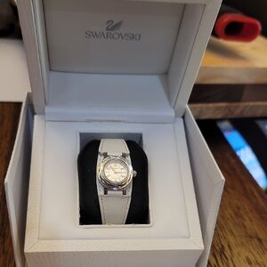 Swarovski Silver and White Women's Watch